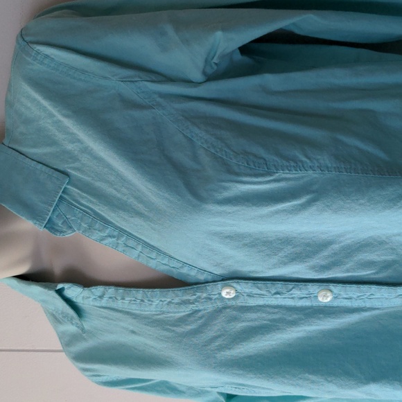 Metaphor teal blue button down shirt size small - Picture 2 of 10